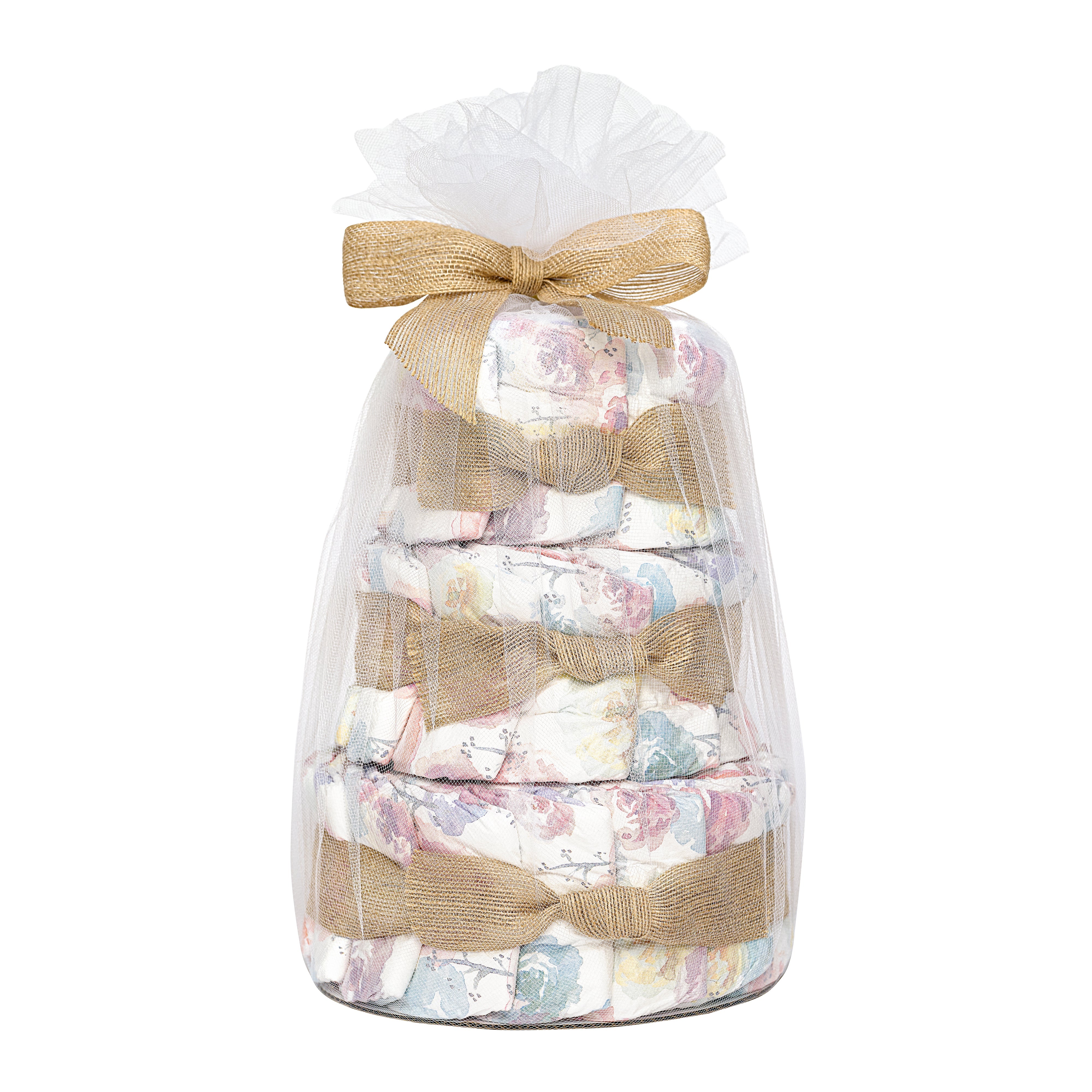 Diaper Cake, Rose Blossoms