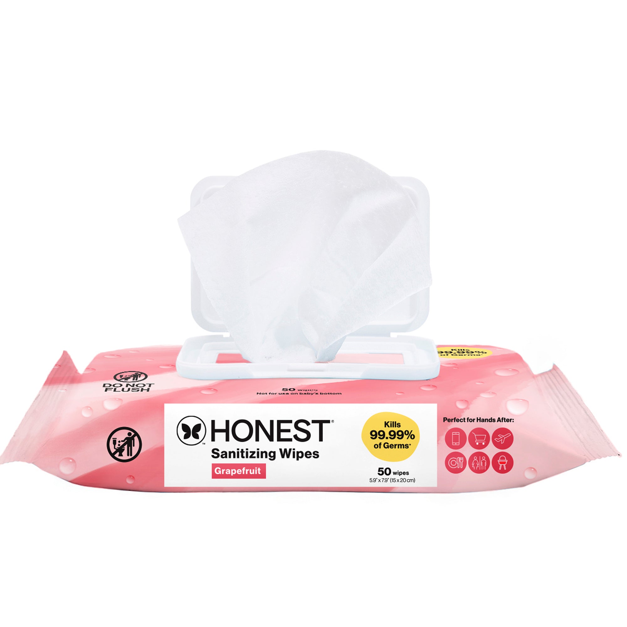 Sanitizing Alcohol Wipes, Grapefruit Grove